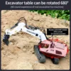 1:20 RC Car 2.4G Remote Control Excavator Construction Truck Dumper Bulldozer Crawler Engineering Vehicle Toys for Boys Kid Gift 4