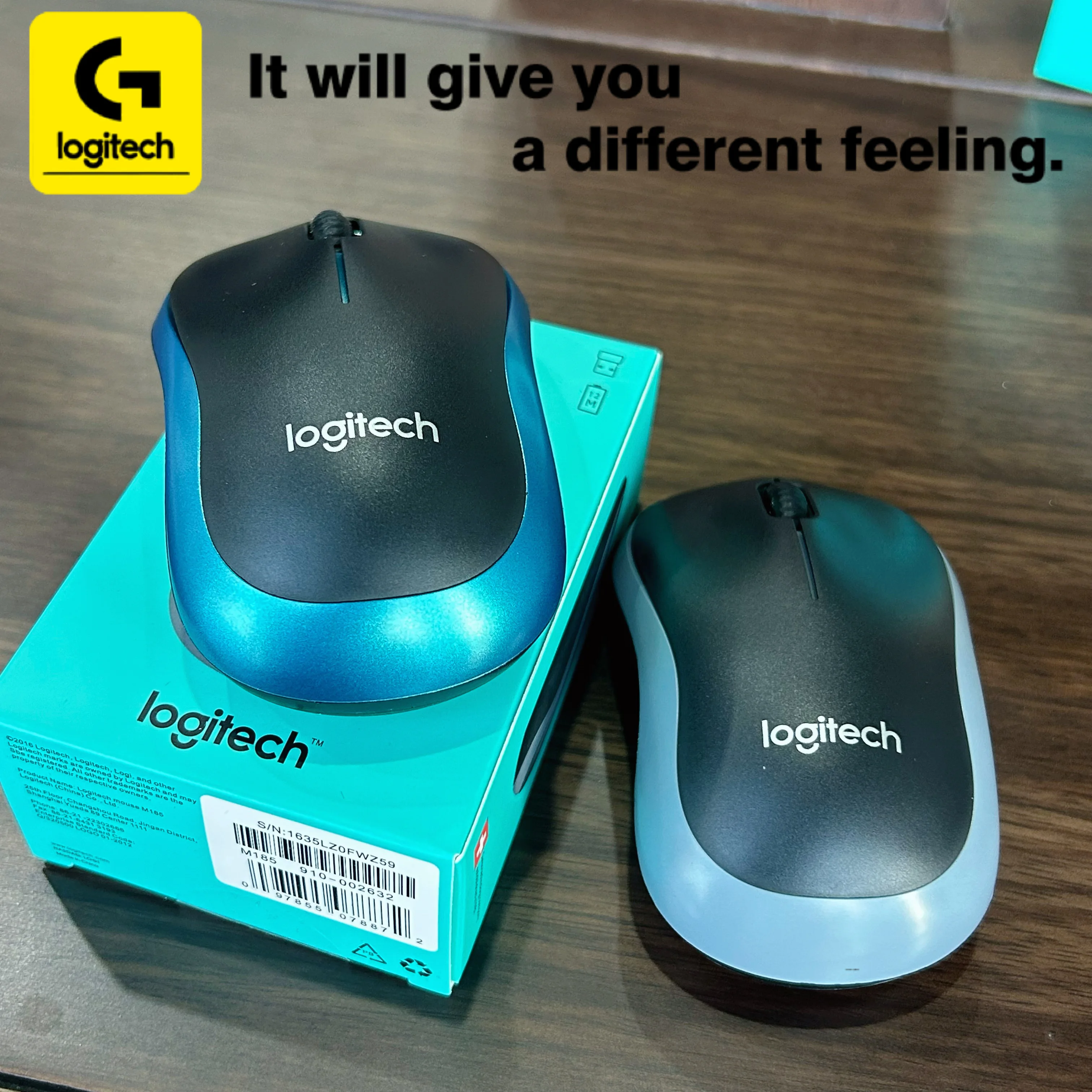 [Reliable Choice] Logitech M185 Wireless Mouse, USB interface, 1000 DPI ...