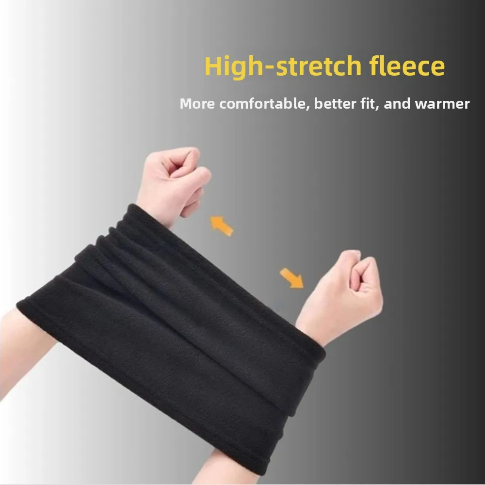 Polar Fleece Unisex Windproof Scarf for Outdoor Sports