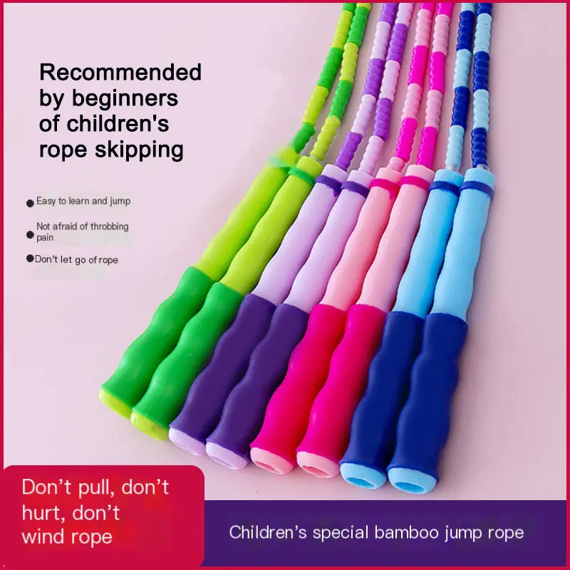 Creative Soft TPU Beads Skipping Rope jump rope 1PC Nylon Jump Rope for Adult Kids Indoor Sport Workout Keeping Fitness Training Equipment