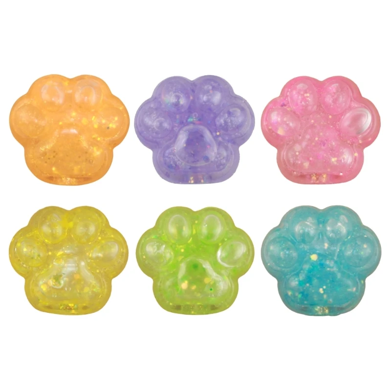 

Stress Toy Hand Squeeze Cat Paw Practical Joke Props Sticky Wall Toy Kids Gift