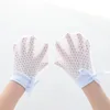 Baby Physical Anti Scratch Face Mesh Small Gloves, Summer Thin Breathable Drawstring Strap Baby Adjustable Gloves 1