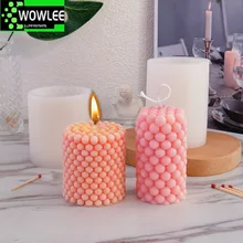 

DIY Candles Mould Wax Candles Mold Aromatherapy Plaster Candle 3D Silicone Mold Handmade Soy Cube Soap Molds Resin Mold