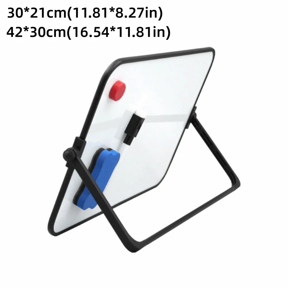 New Erasable Dry Erase White Board Portable with Stand White Board Easel Double-Sided Magnetic Whiteboard For Work School - 4
