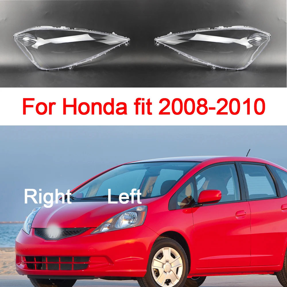 Left Headlight Cover For Honda Fit 2008-2010 - Transparent Lens Replacement Shell