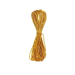 Boho Gold & Silver Braided Hair Cord - 5M Non - Tangle Craft Accessory (5m  gold)