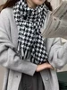 Imitation Cashmere Women Scarf Winter Vintage Houndstooth Scarve Pashmina Mujer Female Foulard Bufanda Wrap Shawls Echarpe Hiver 3