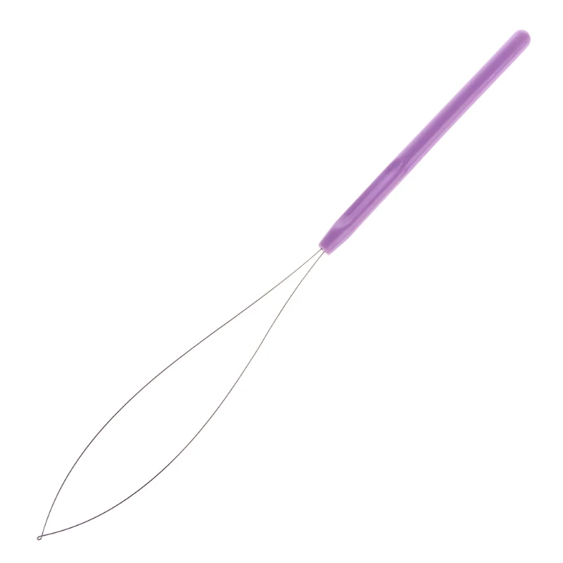 

Hair Extensions Tool Micro Ring Bead Pulling Hoop Loop Threader Loop Hair or Extensions Loop Needle R3MF