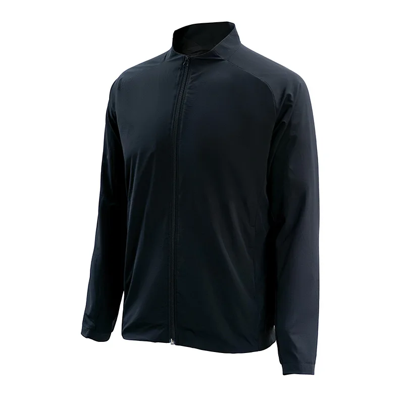 

Lulu sports jacket men's double layer waterproof jacket cardigan long sleeved standing collar autumn woven trendy sportswear