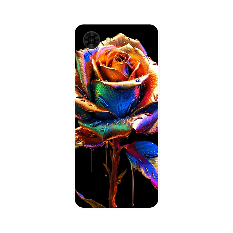 Charming Floral Panda TPU Soft Silicone Phone Case - Protective Back Cover
