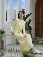 AP SS25 femmes Wrap côtelé T-shirt dame mélange robe à bretelles 5 couleurs 4