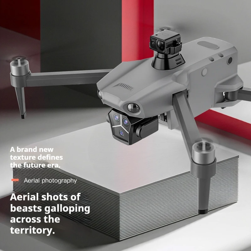 Télécommande tactile du drone GPS Airdrop Professional avec écran affichant une vue aérienne