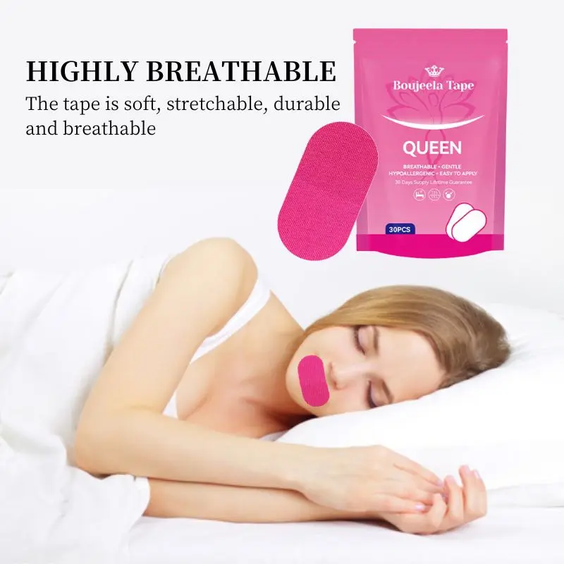 30Pcs Micropore Tape Anti-Snoring Strips Breathable Premium Mouth Tape Multi-Function Hypoallergenic for Snore Reduction