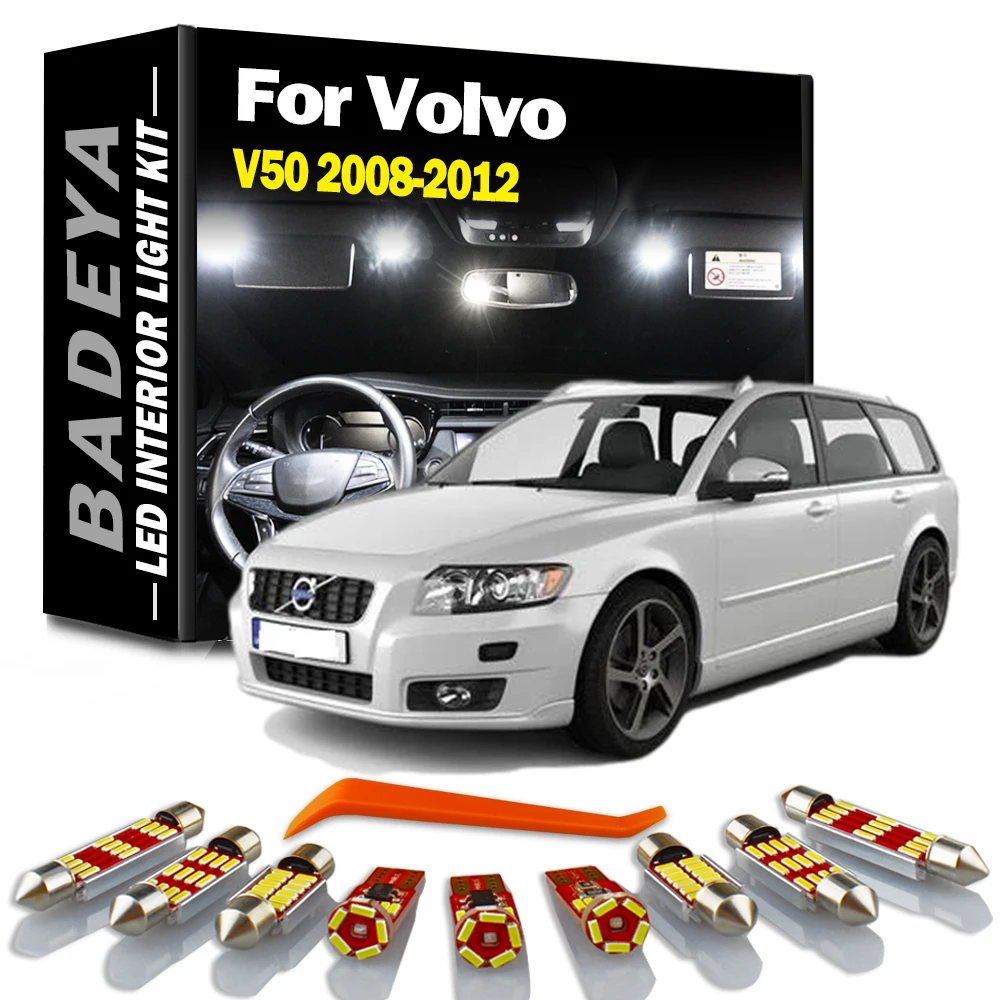badeya-12pcs-canbus-car-led-interior-reading-dome-map-light-kit-for