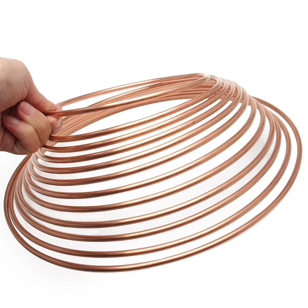 25ft Car Roll Tube Coil 3/16" OD Copper Nickel Brake Pipe Hose Line Piping Tube Tubing Anti-rust