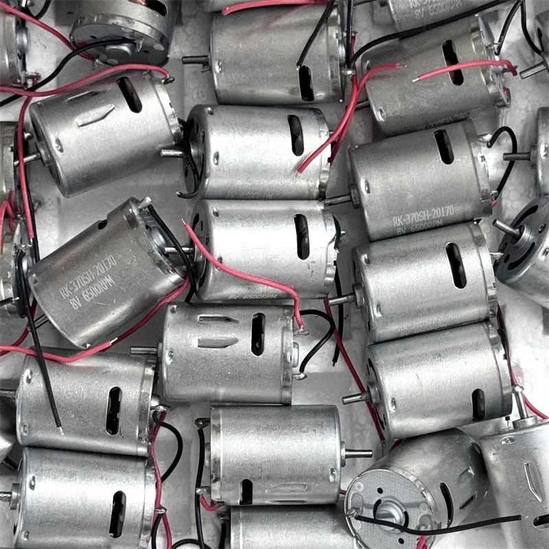 RK-370SH-20170 미니 370 모터 DC 5V 6V 8V 12V 9600RPM 마이크로 24mm 원형 전기 카본 브러시 모터 DIY 취미용 장난감 팬 모델