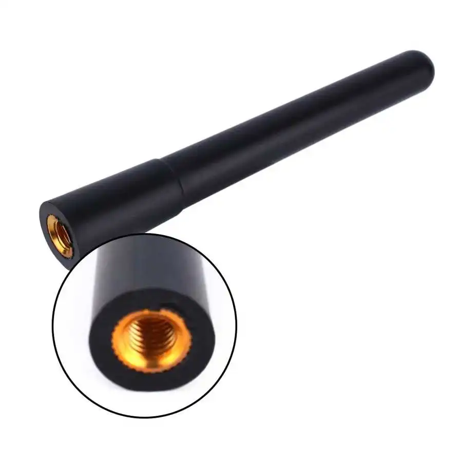 Car Antenna FM Antenna Roof Antenna Car Truck Black Short Stubby Antenna AM FM Radio Aerial Mast Screw in Type