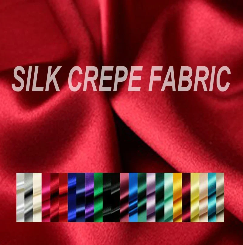 

Рубашка из плотного шелка и креп-сатина, однотонная, 114 см, ширина 30 мм, официальная, ткань для платья