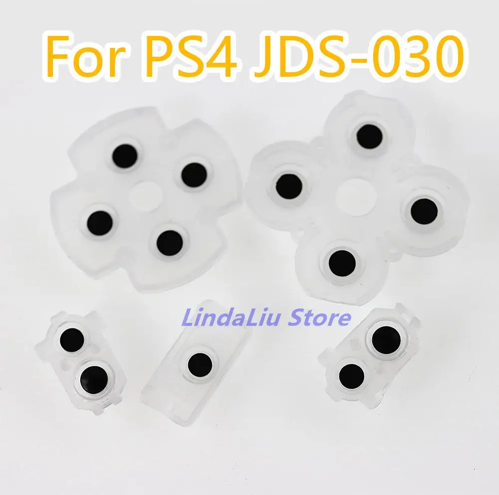5Set Per Ps4 Jds-030 Jdm-030 Tasti Adesivi Conduttivi In Silicone In Gomma Morbida Per Ps4