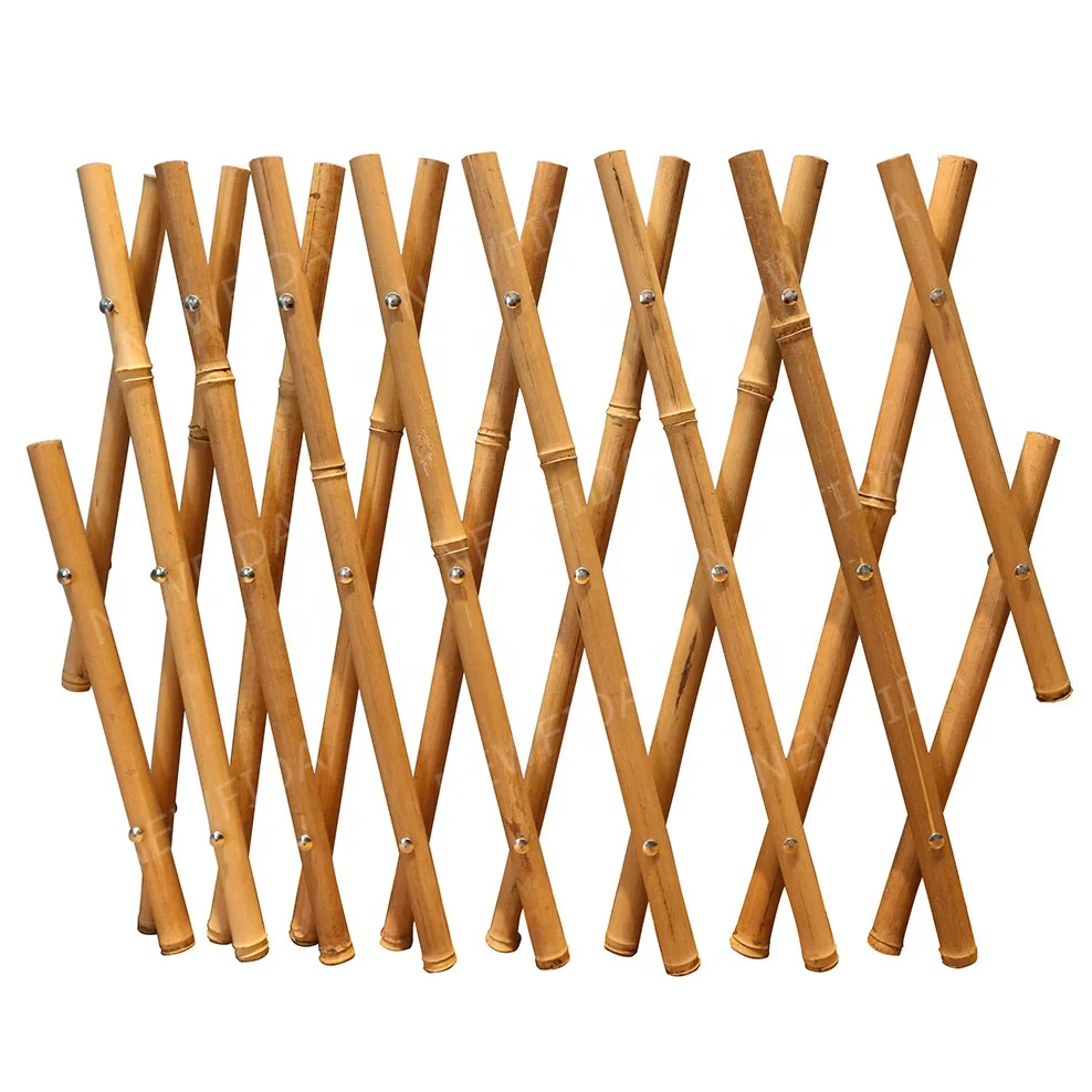 Handcrafted Large Natural Bamboo Trellis Fence Retractable Screen for Fencing Trellis & Gates 2