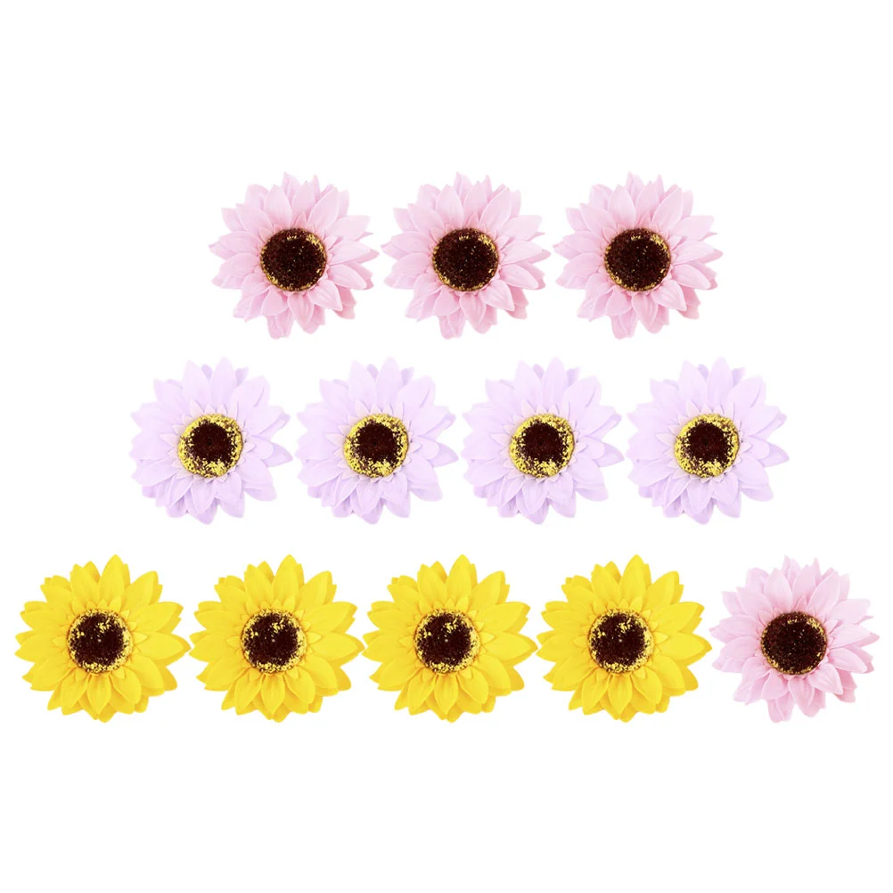 12pcs Soap Flower Gift Beautiful Soap Flower Sunflower Gift Box Flowers Scented Soaps Shower
