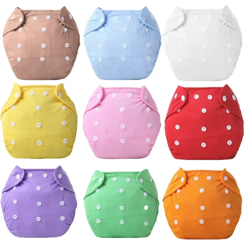 

Newborn Training Pants Baby Shorts Solid Color Washable Underwear Baby Boys Girls Cloth Diapers Reusable Nappies Infant Panties