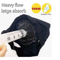 Culotte menstruelle absorbante et étanche à 4 couches pour femmes, pantalon physiologique à flux lourd, grande taille, slip post-partum en coton 6