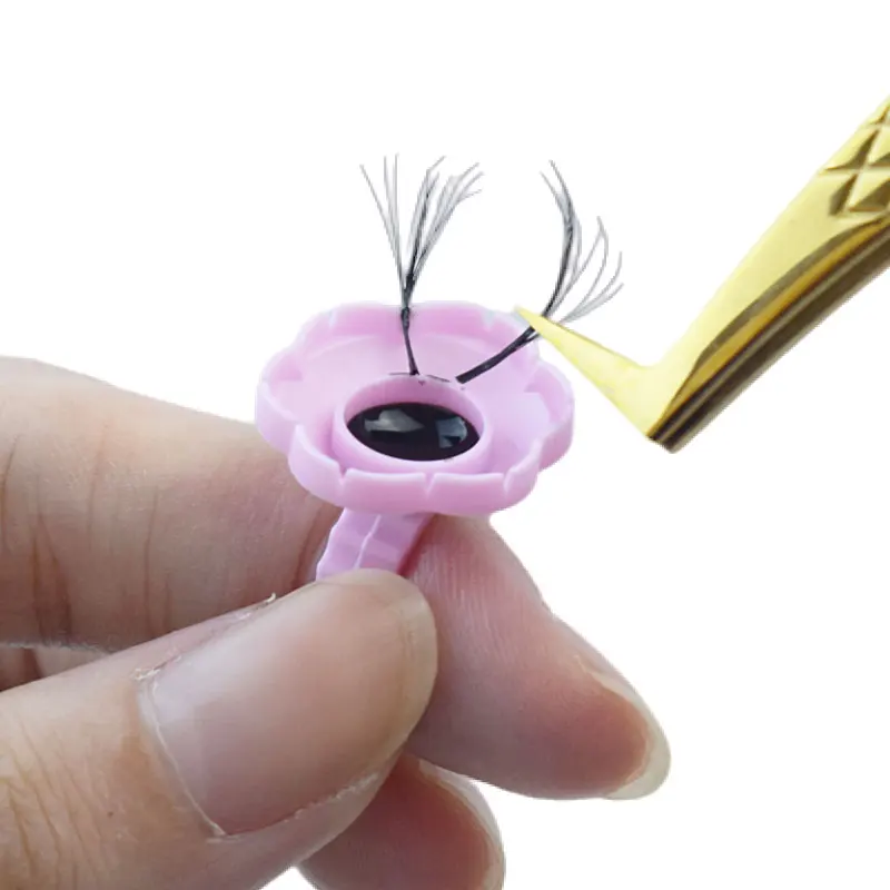 Wholesale 100Pcs/Bag Disposable Eyelash Extension Glue Ring Cup Tattoo Pigment Holder Container Lash Tools Supplier