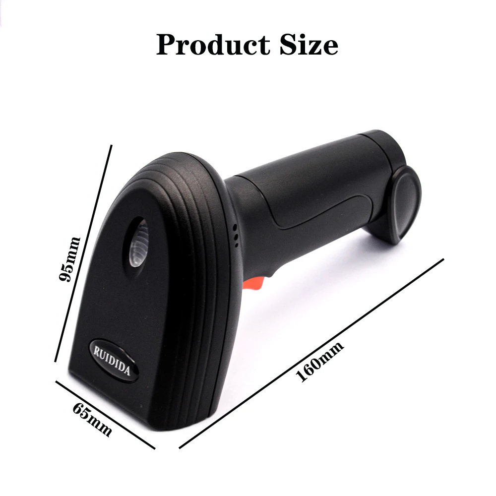 Handheld Wired Barcode Scanner Portable Wireless Bluetooth 1D 2D QR Code PDF417 Reader for Retail Shop Logistic Warehouse barcode scanner