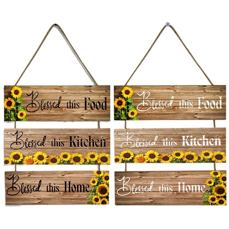 

Colorful Wooden Sign Sunflowers Flower Plaques Reliable Welcome Hangings Sign Decorations for Offices Party DropShipping