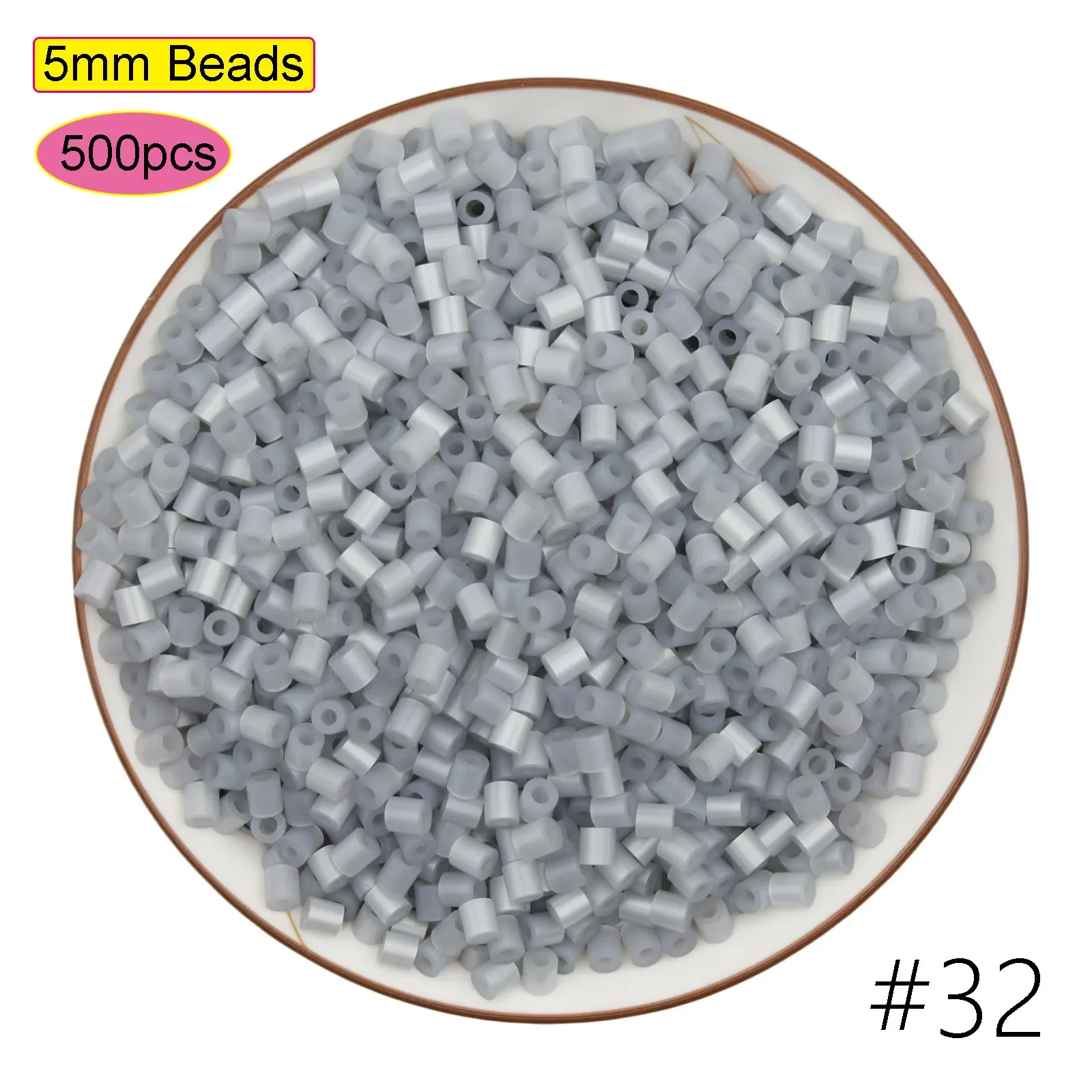 500PCS Multicolor Hama Beads for Kids – DIY Puzzle and Pixel Art Toy Set