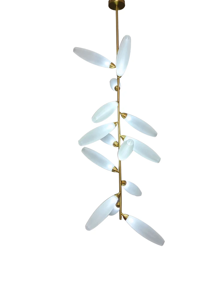 Nordic Postmodern Luxury White Glass Ceiling Pendant Light Dining Room Living Room Lustres Hanging Lamp Home Decor Lustres