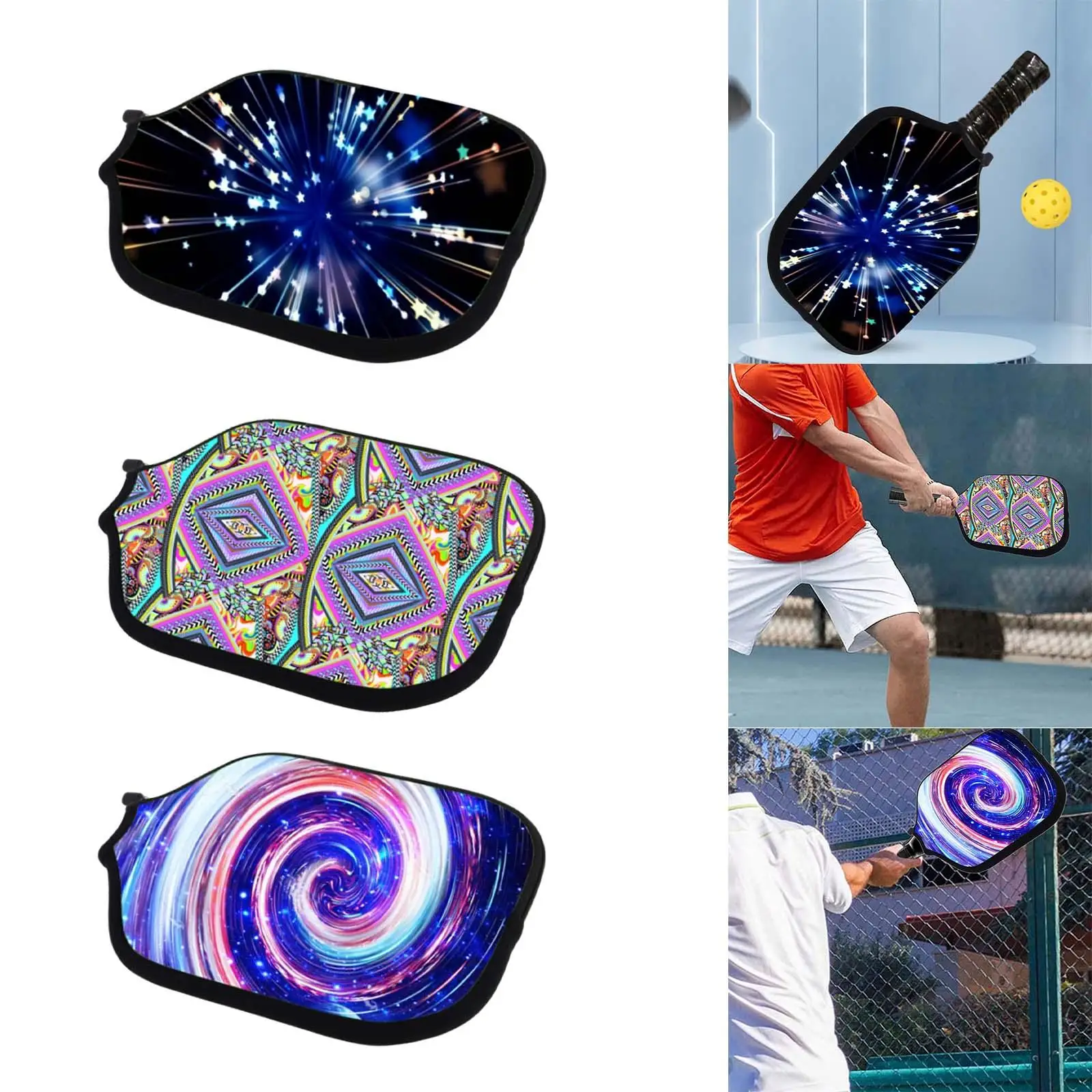 

Pickleball Racket Sleeve Durable Storage Carrier Holder Neoprene Pickleball Paddle Covers Case for Outdoor Sports Women Men Kids