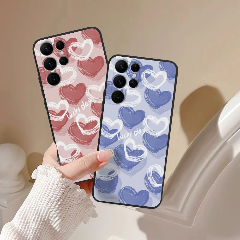 Per Samsung Galaxy S22 Ultra Case S22 Plus Silicone Soft Phone Love Cover Custodie Per Samsung S22 Ultra 5G Shell S 22 Plus Fundas