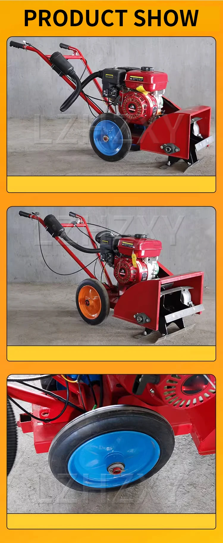 Multifunctional weeder Small household agricultural push weeder ditching micro-t