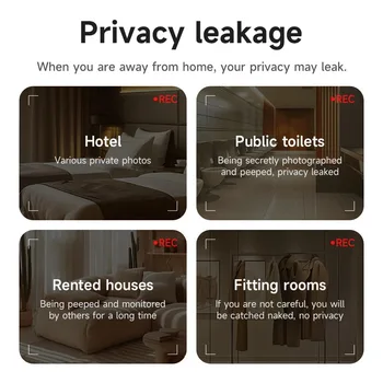 HOCO GM231 Camera Detector Intelligent Hidden Camera Signal Detector Rechargeable Hanging Security Alarm Protection Detector 3