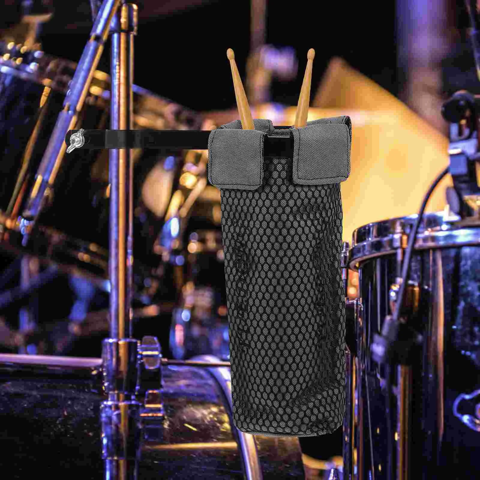 

Drum Bag Case Holder: Percussion Drum Mallet Bag for Drum Key Drum Wire Brushes Resonance Pad