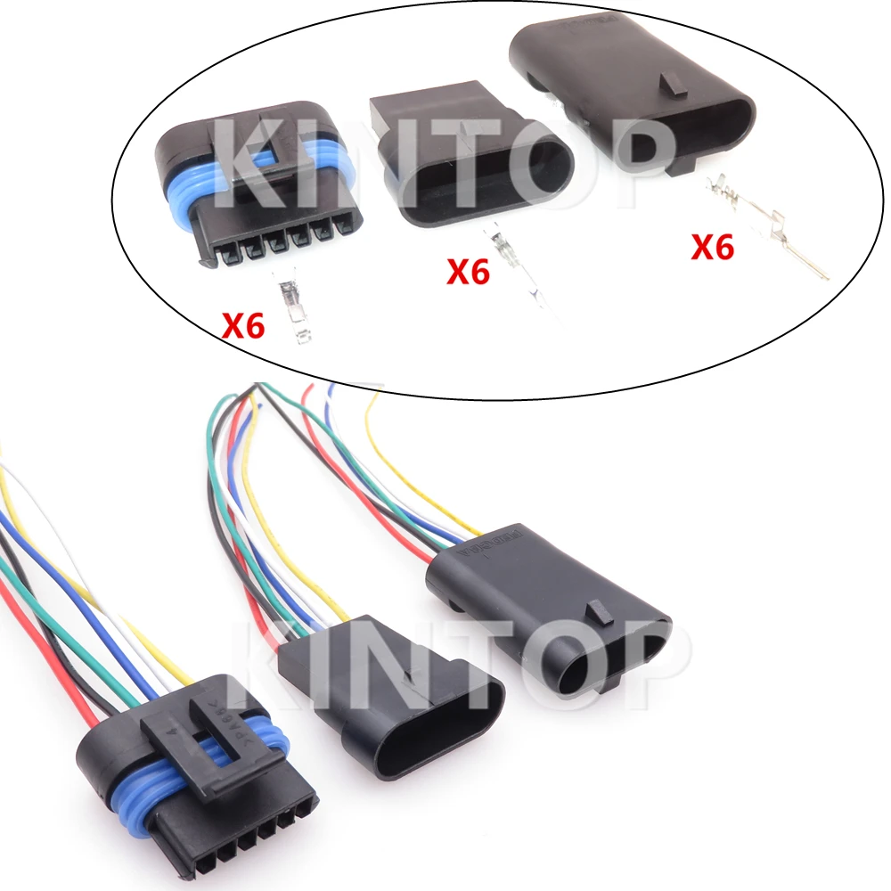 

1 Set 6 Pins Car Electrical Connector Starter 12066317 12162261 Auto Electronic Accelerator Pedal Sensor Wiring Terminal Socket