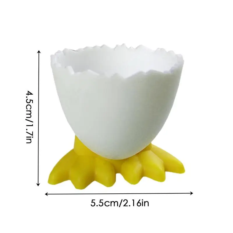 Egg Cup Stand Egg Holder for Countertop Soft Boiled Holder for Easter Decor Chicken Feet Tray Breakfast Brunch Home egg cups holder