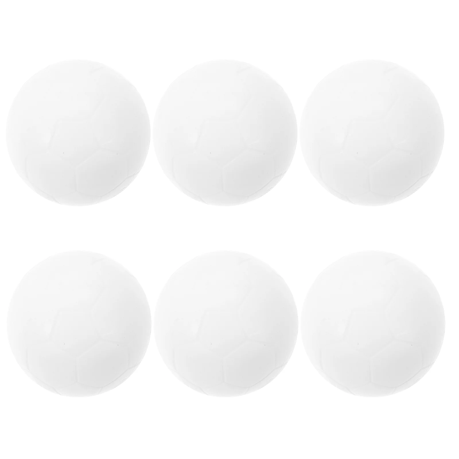 6Pcs White Table Football Balls Mini Foosball Replacement Parts Soccer Game Accessories Table Soccer Supplies Football