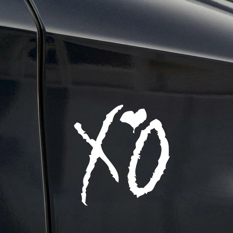  weeknd XO zvířátko nálepka auto SUV kamion okno notebook zeď umění stříhat obtisk černá silver-white univerzální vodotěsný exteriér částí