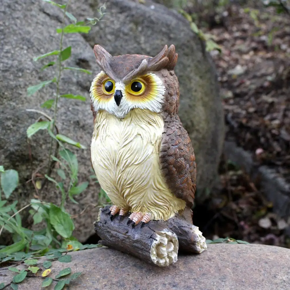 

Home Decoration Realistic Owl Statue Home Decor Adorable Desktop Figurine Art Craft Sculpture Ornament Lovely Appearance for Owl