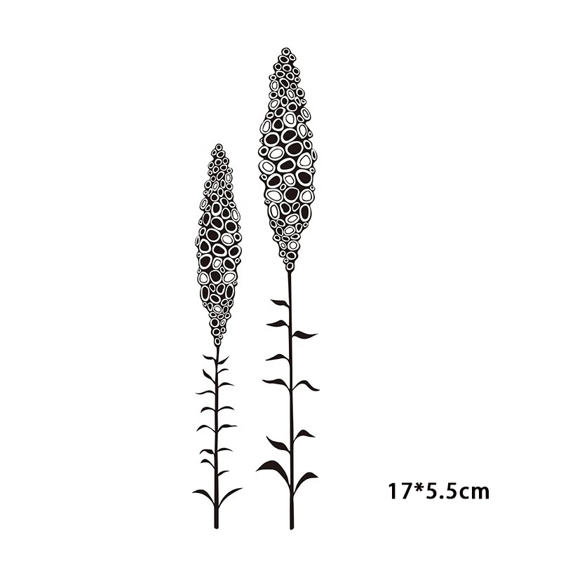 

New Arrival Plants Rubber Clear Stamps for DIY Scrapbooking Card Transparent Silicone Stamp Making Photo Album Crafts Decor