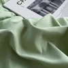 Solstice Home Textile King Twin Bedding Sets Kid Teen Bedlinen Solid Light Green Duvet Cover Bedroom Flat Bed Sheet Pillowcases 6