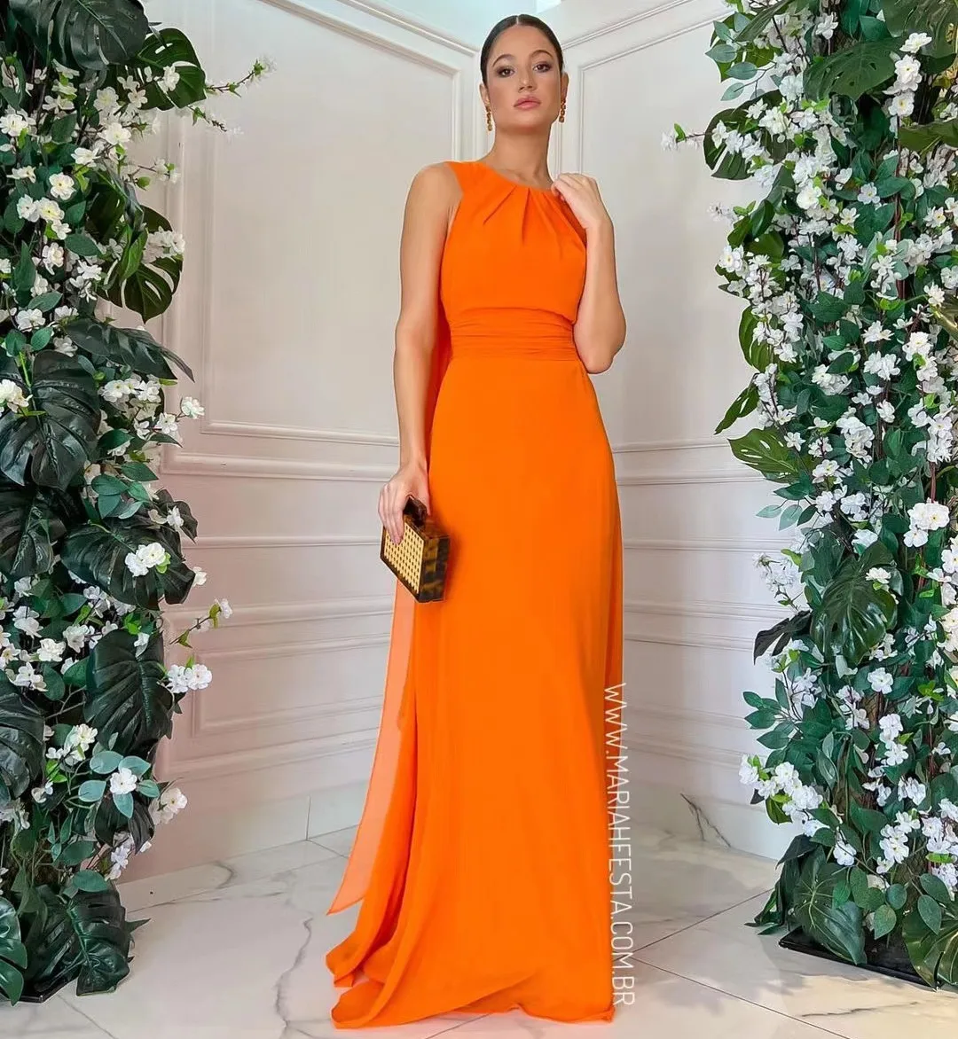 MAC DUGGAL シークイン ワンショルダー ロングドレス Orange MAC DUGGAL シークイン ワンショルダー ロングドレス Orange