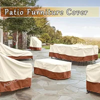 420D HEAVY DUTY Outdoor Garden Furniture Cover for Sofa Table Chair Patio Waterproof Wind-Proof Anti-UV Against Rain Snow 1