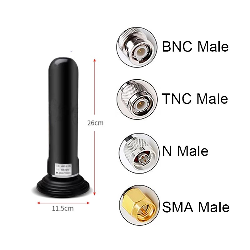 600-6000MHz 5G Outdoor Waterproof 4G 3G GSM Full-band Antenna Long Range Strong Magnetic Suction Vehicle Mounted Base Station