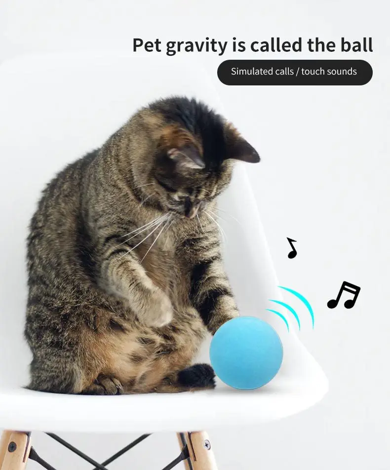 Xiaomi Smart Cat Ball Toys Interactive Catnip Pets Playing Ball Cats Training Toy Pets Squeaky Supplies Products Toy Cats toys to keep dogs busy