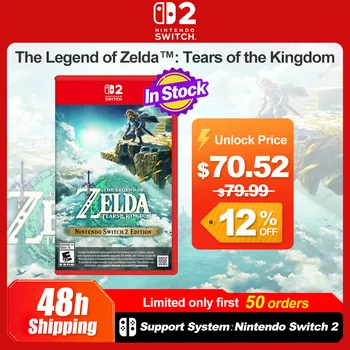 Nintendo Switch 2 The Legend of Zelda: Offerte di giochi Tears of the Kingdom Juegos Scheda di gioco fisica originale per console Switch 2 1