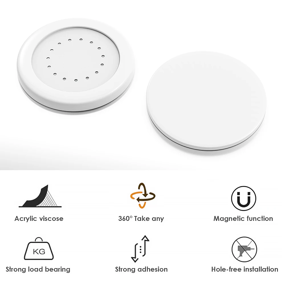 Magnetic Hooks Wall Mount Strong Magnet Remote Control Invisible Holder Fridge Sticker Home Organizer Hook No Punching Required 2